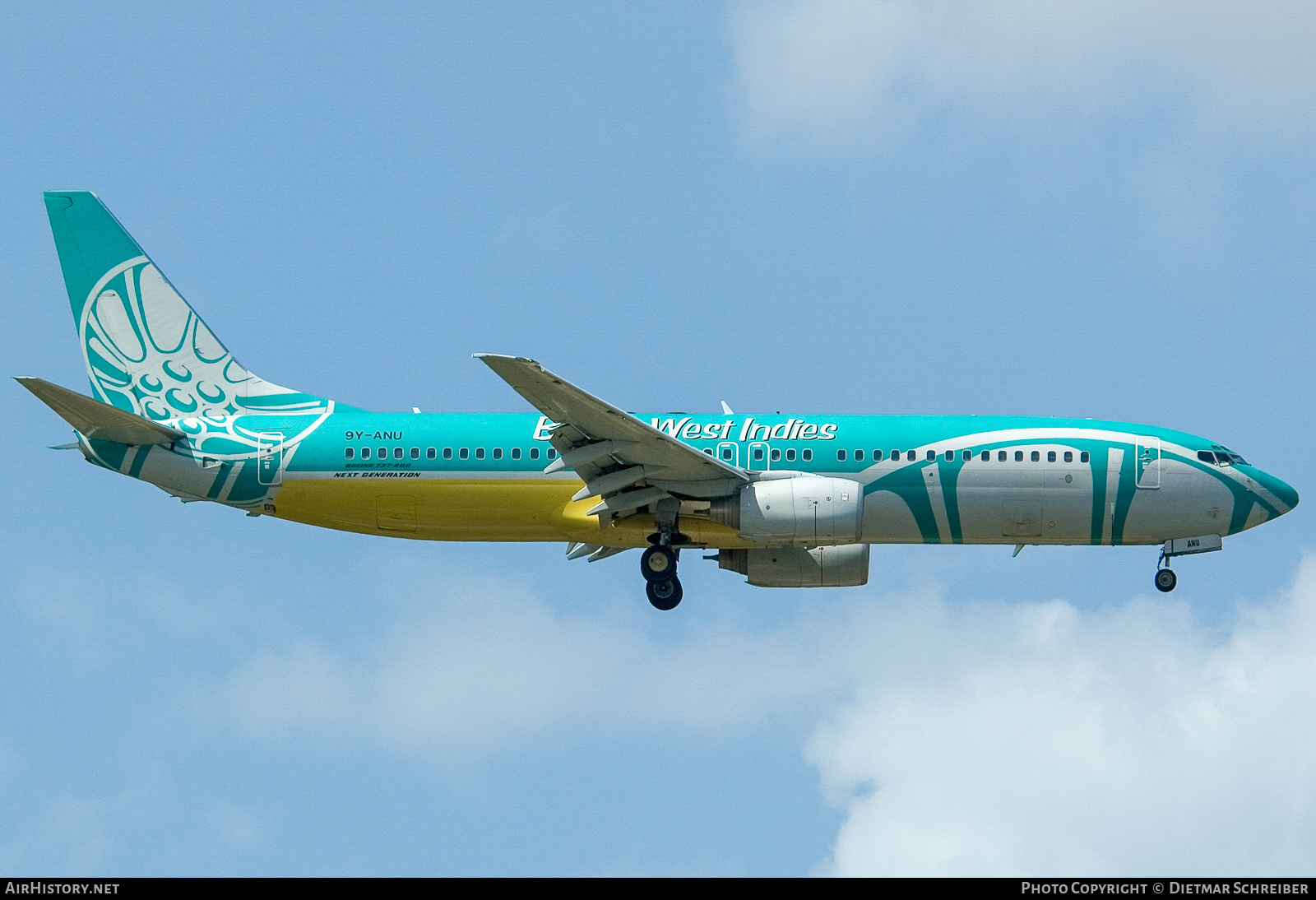 Aircraft Photo of 9Y-ANU | Boeing 737-8Q8 | BWIA West Indies Airways | AirHistory.net #765626