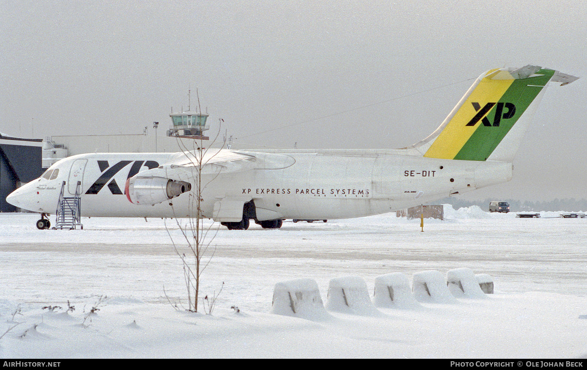Aircraft Photo of SE-DIT | British Aerospace BAe-146-300QT Quiet Trader | XP - Express Parcel Systems | AirHistory.net #765655