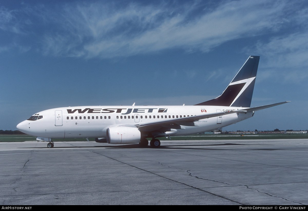 Aircraft Photo of C-FKWS | Boeing 737-76N | WestJet | AirHistory.net #765662