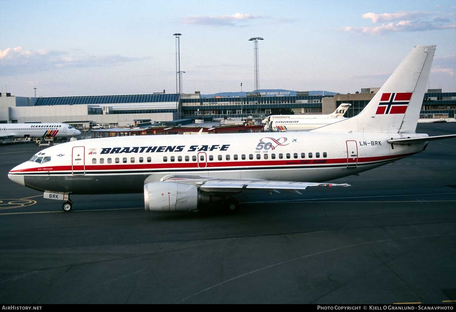 Aircraft Photo of LN-BRK | Boeing 737-505 | Braathens SAFE | AirHistory.net #765667