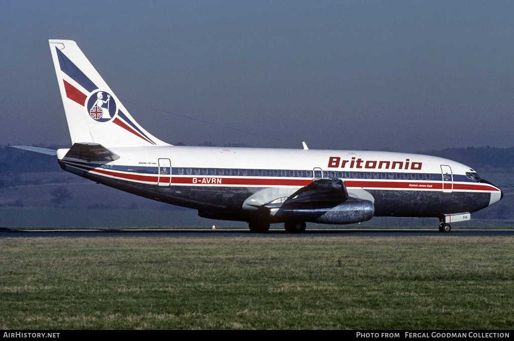 Aircraft Photo of G-AVRN | Boeing 737-204 | Britannia Airways | AirHistory.net #765673