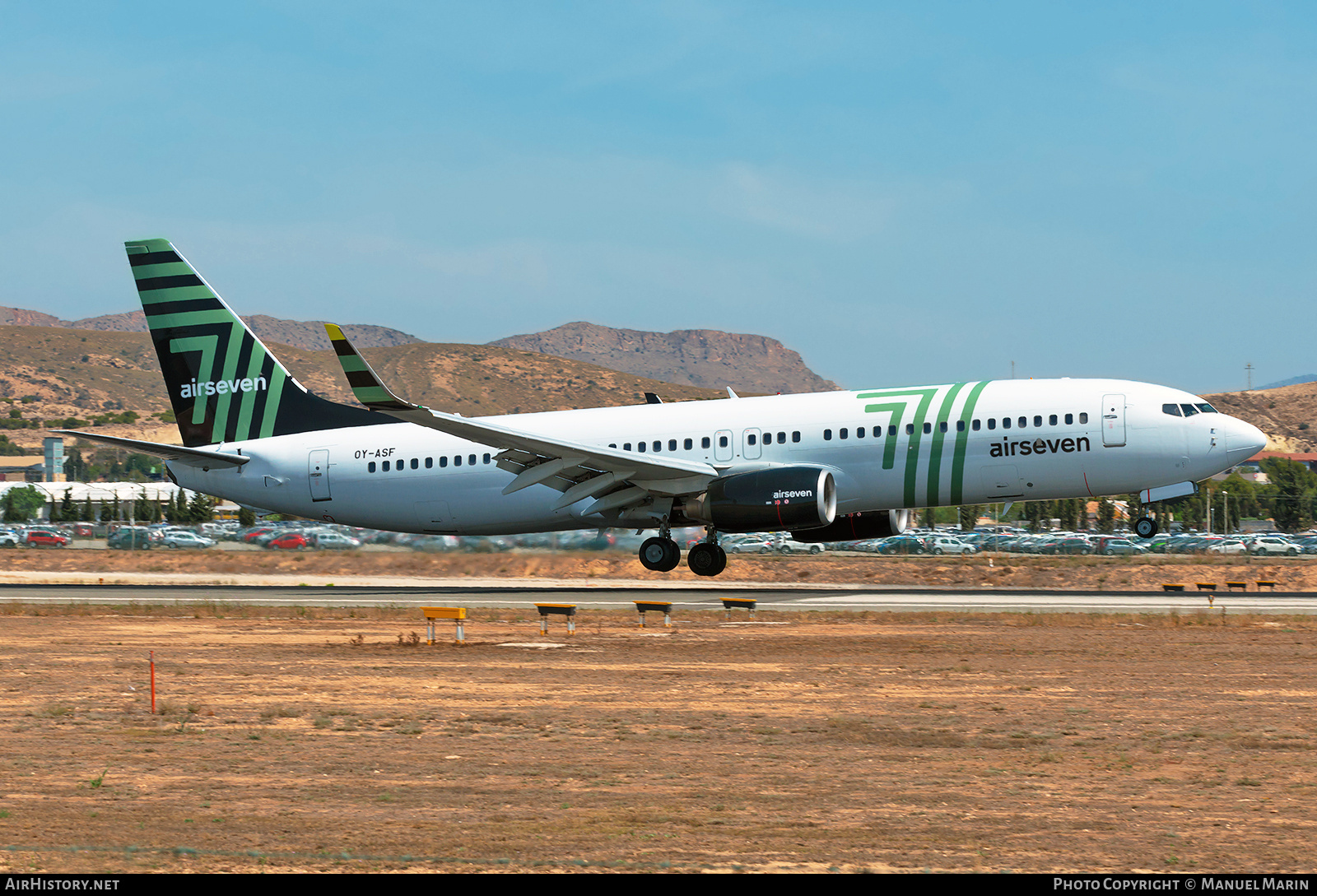 Aircraft Photo of OY-ASF | Boeing 737-8GJ | Airseven | AirHistory.net #765684