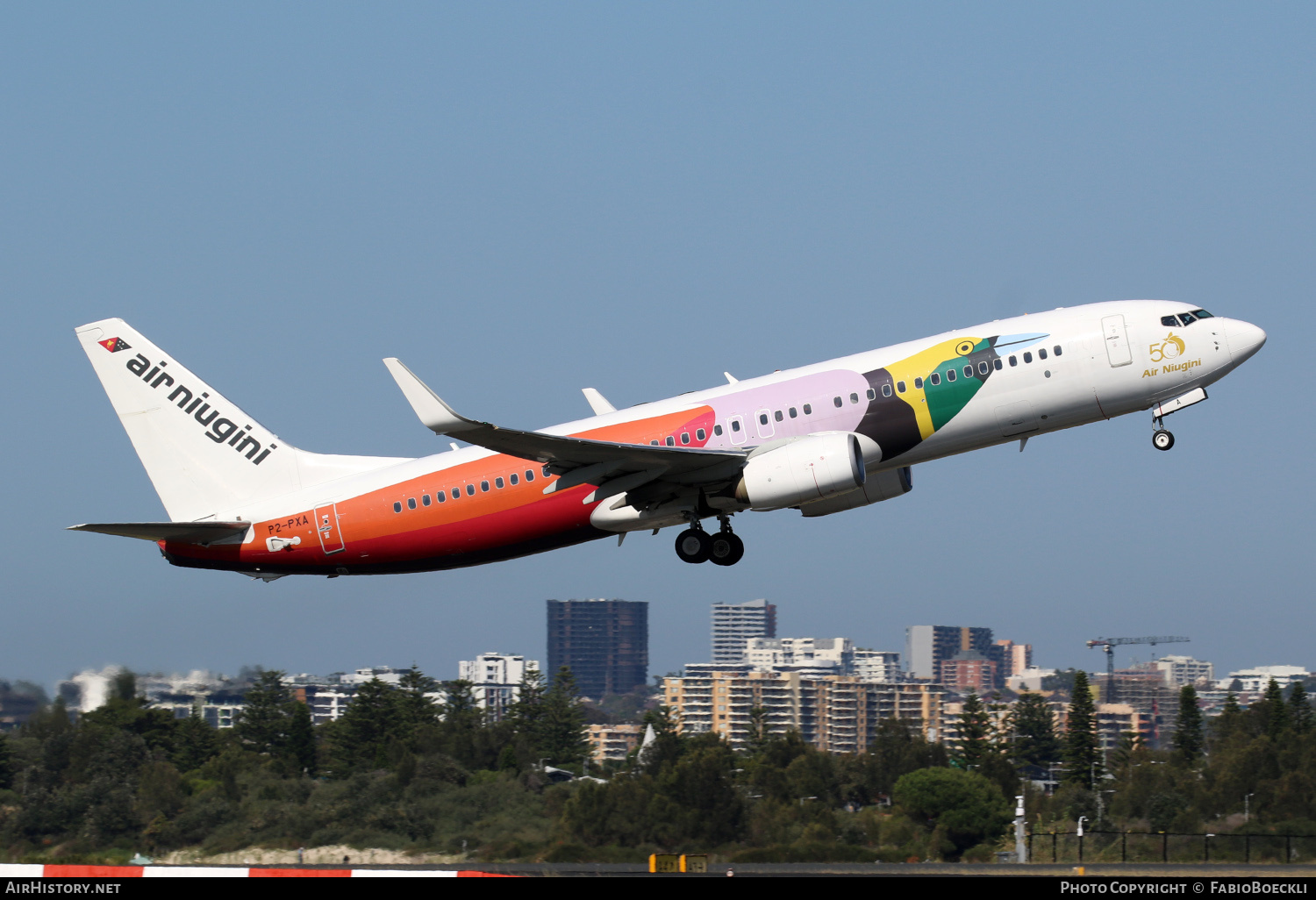 Aircraft Photo of P2-PXA | Boeing 737-8Q8 | Air Niugini | AirHistory.net #765711