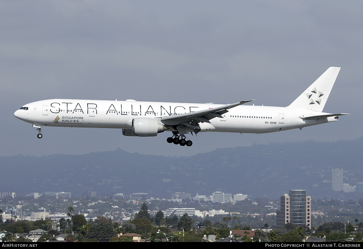 Aircraft Photo of 9V-SWM | Boeing 777-312/ER | Singapore Airlines | AirHistory.net #765718