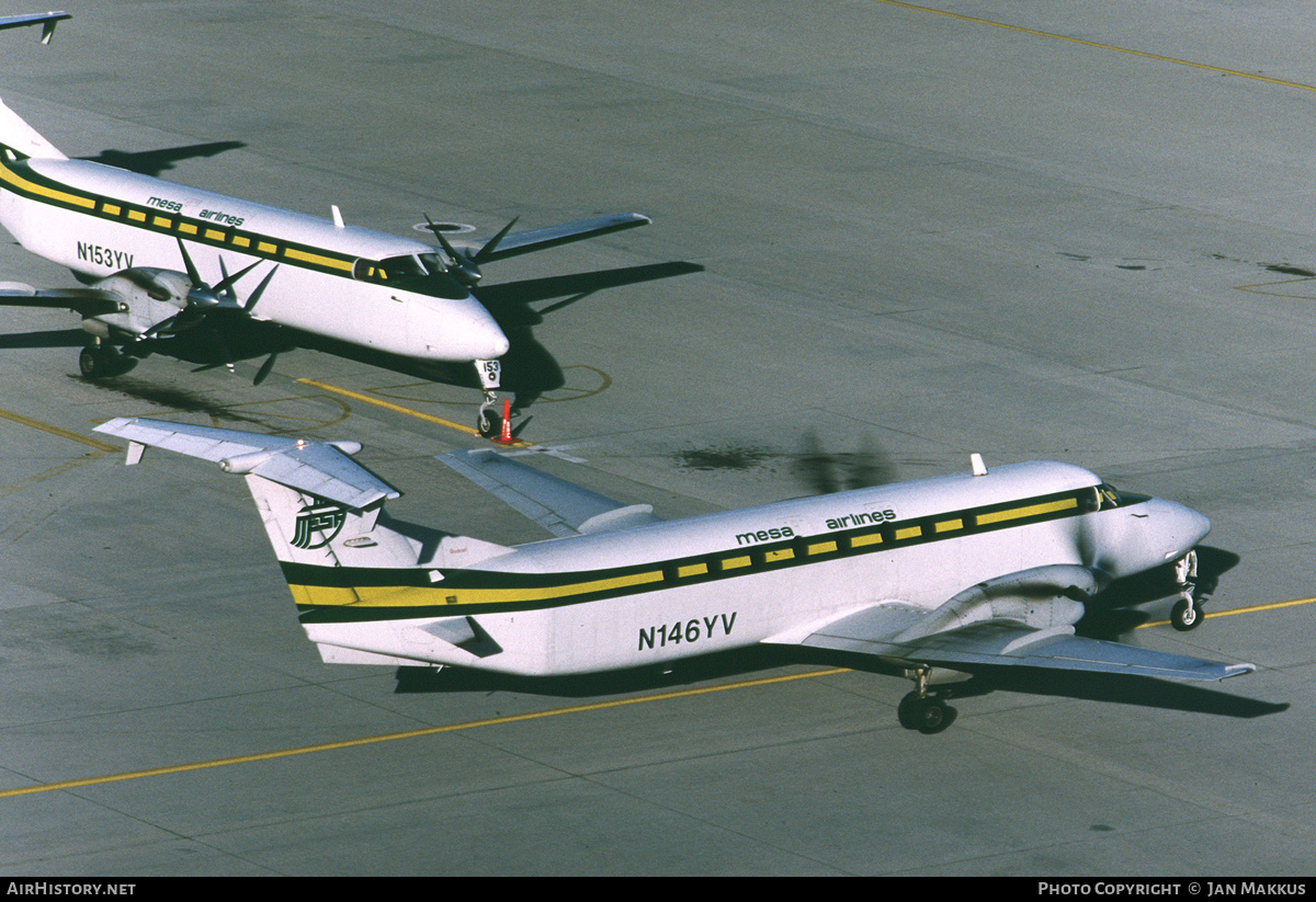 Aircraft Photo of N146YV | Beech 1900C | Mesa Airlines | AirHistory.net #765759