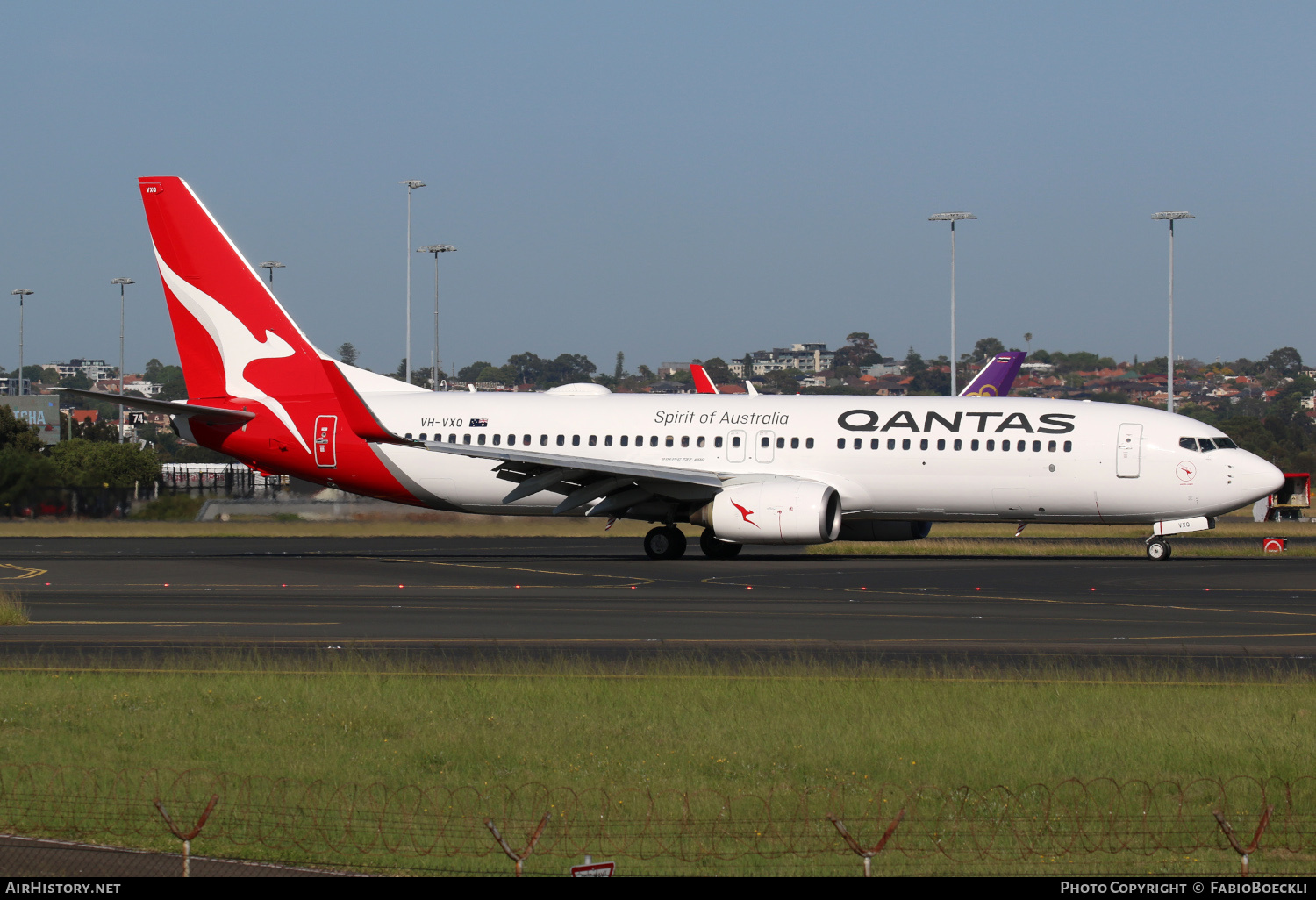 Aircraft Photo of VH-VXQ | Boeing 737-838 | Qantas | AirHistory.net #765793