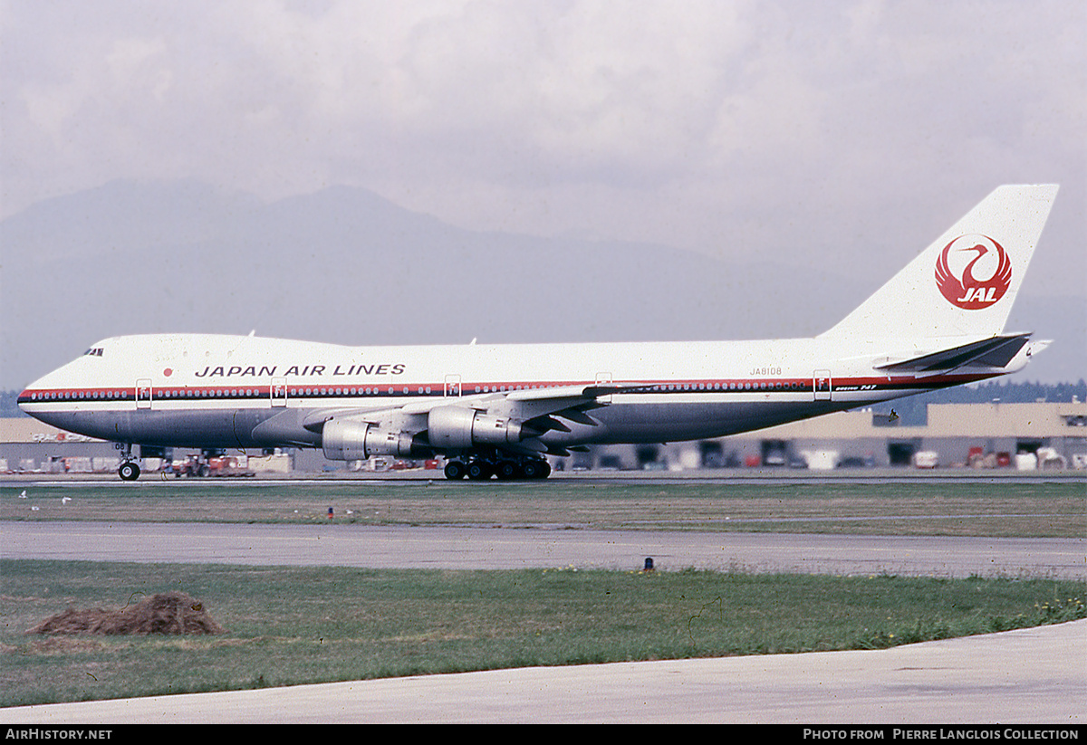 Aircraft Photo of JA8108 | Boeing 747-246B | Japan Air Lines - JAL | AirHistory.net #765862