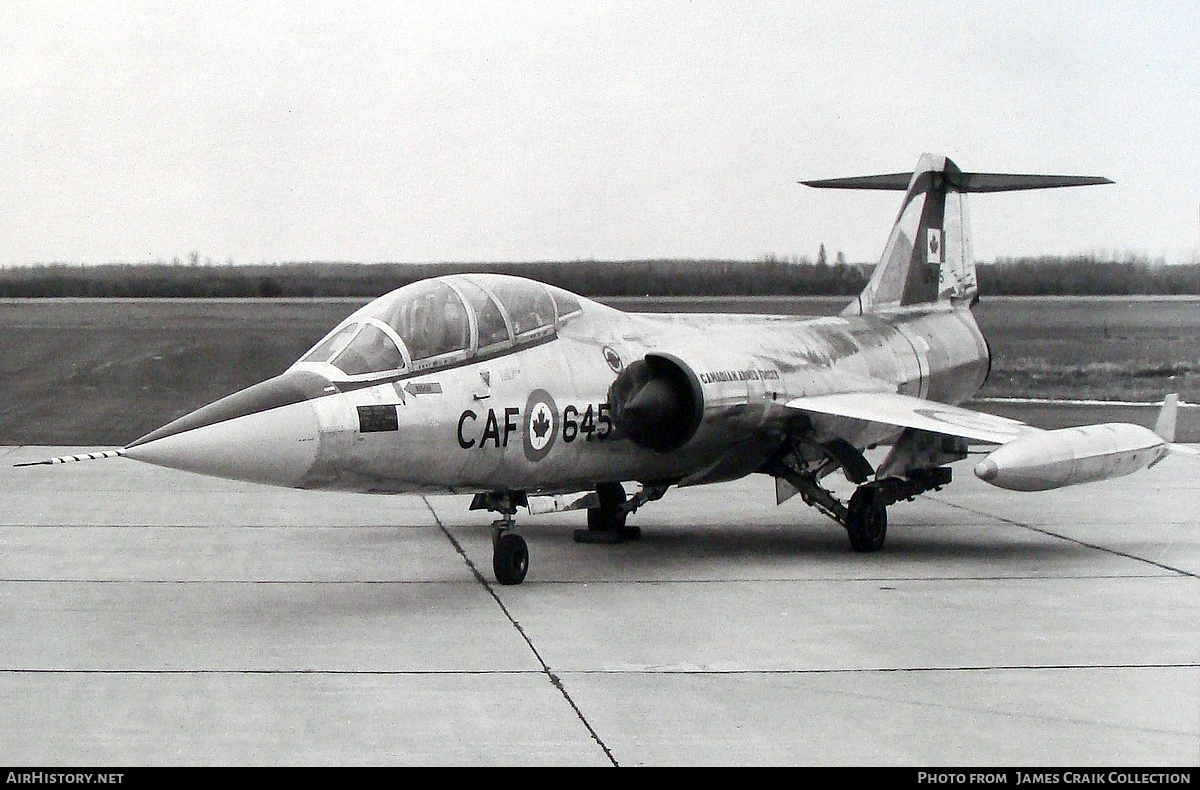 Aircraft Photo of 104645 | Lockheed CF-104D Starfighter Mk.1 | Canada - Air Force | AirHistory.net #765876
