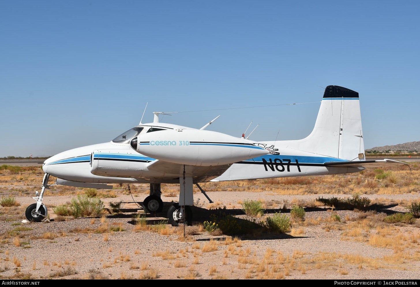 Aircraft Photo of N871 | Cessna 310B | AirHistory.net #765907