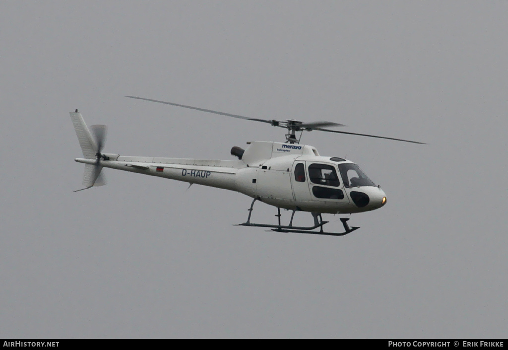 Aircraft Photo of D-HAUP | Aerospatiale AS-350B-2 Ecureuil | Meravo Helicopters | AirHistory.net #765929