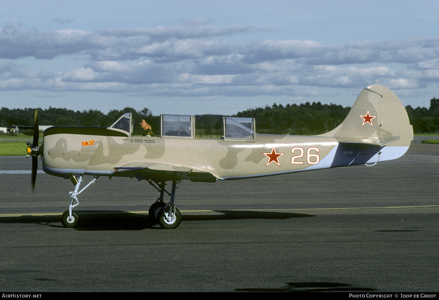 Aircraft Photo of ES-XYN | Yakovlev Yak-52 | Soviet Union - Air Force | AirHistory.net #765954
