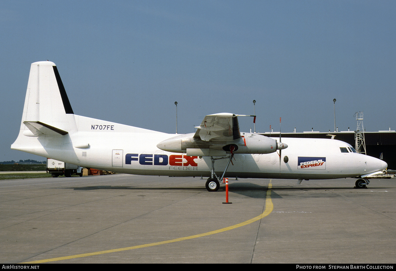 Aircraft Photo of N707FE | Fokker F27-500 Friendship | FedEx Feeder | AirHistory.net #765984