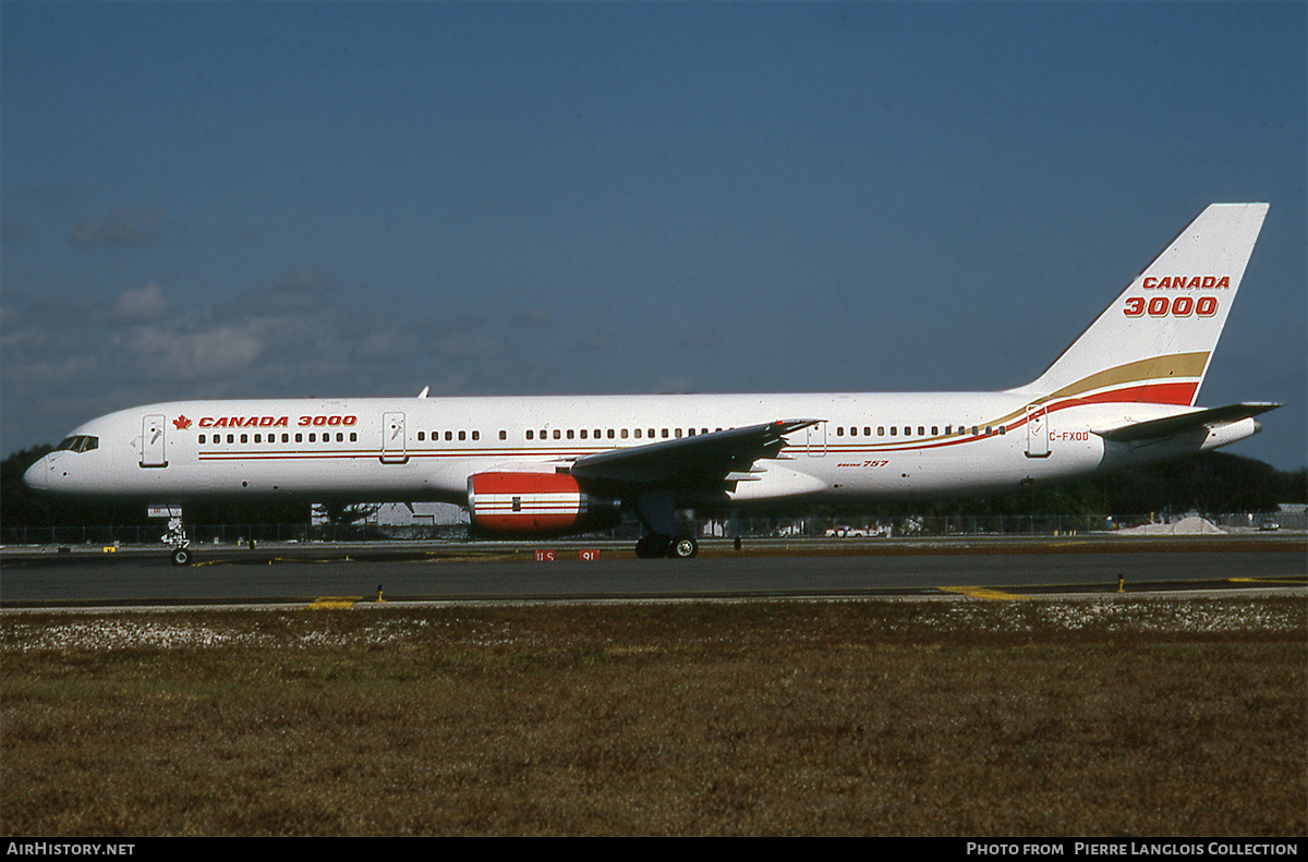 Aircraft Photo of C-FXOD | Boeing 757-28A | Canada 3000 | AirHistory.net #766009