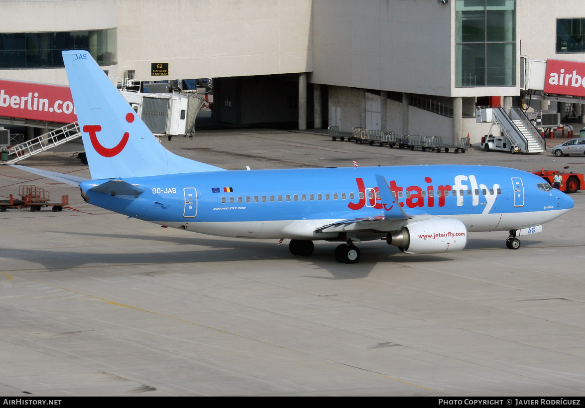 Aircraft Photo of OO-JAS | Boeing 737-7K5 | Jetairfly | AirHistory.net #766011
