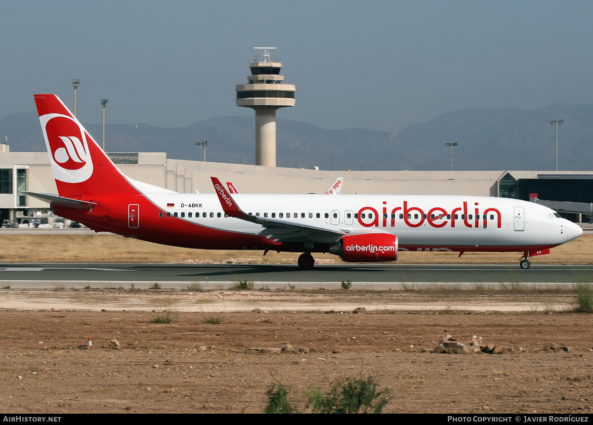 Aircraft Photo of D-ABKK | Boeing 737-86J | Air Berlin | AirHistory.net #766016