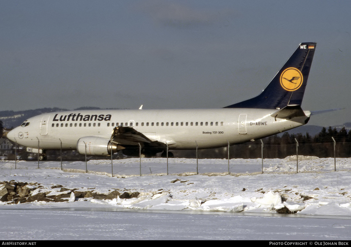 Aircraft Photo of D-ABWE | Boeing 737-330 | Lufthansa | AirHistory.net #766021