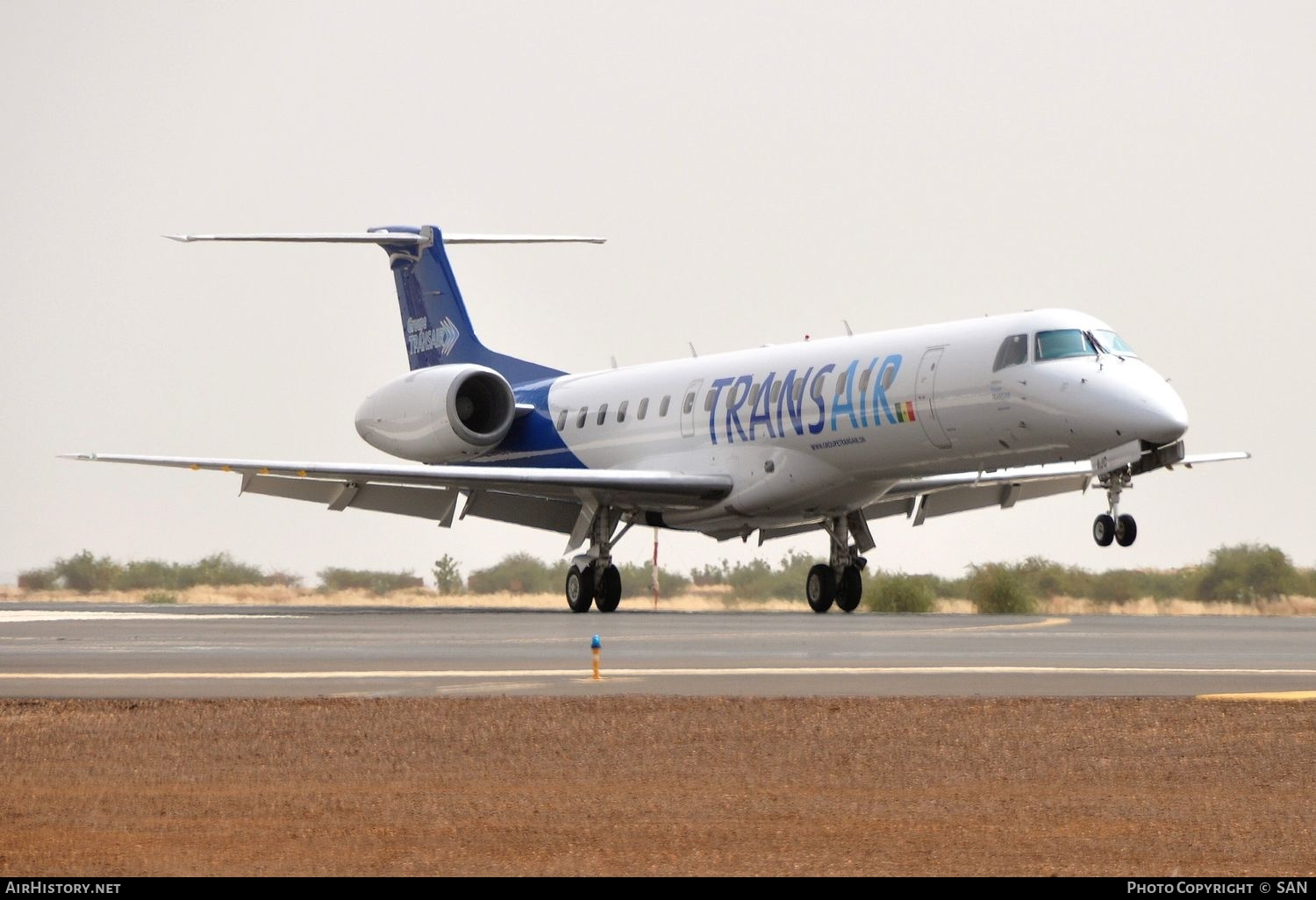 Aircraft Photo of 6V-AJC | Embraer ERJ-145EP (EMB-145EP) | Transair | AirHistory.net #766030