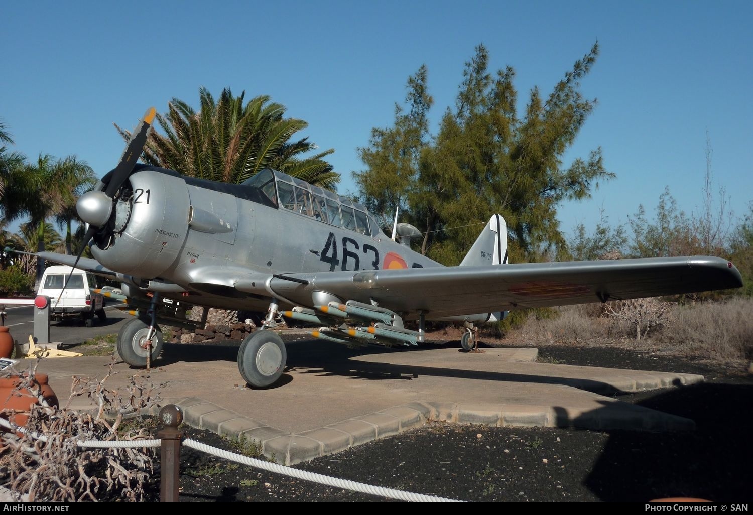 Aircraft Photo of E.16-107 | North American T-6G Texan | Spain - Air Force | AirHistory.net #766067