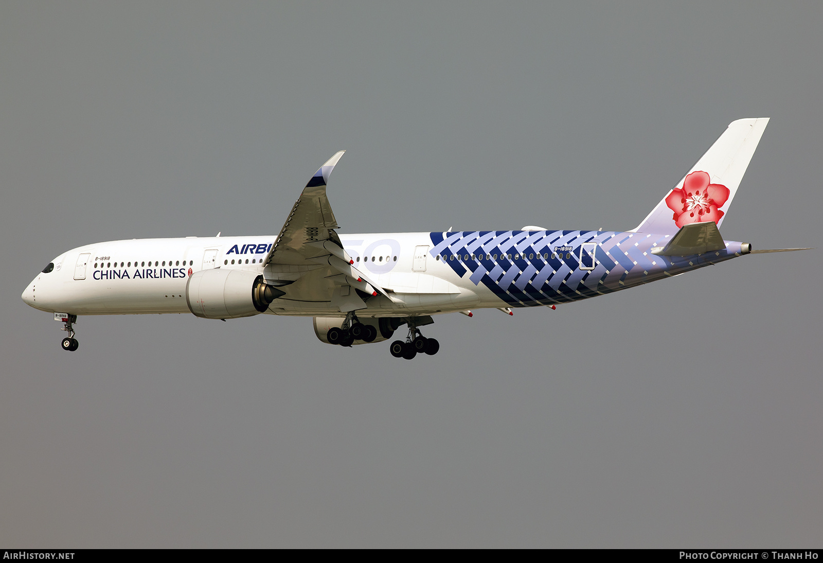 Aircraft Photo of B-18918 | Airbus A350-941 | China Airlines | AirHistory.net #766133
