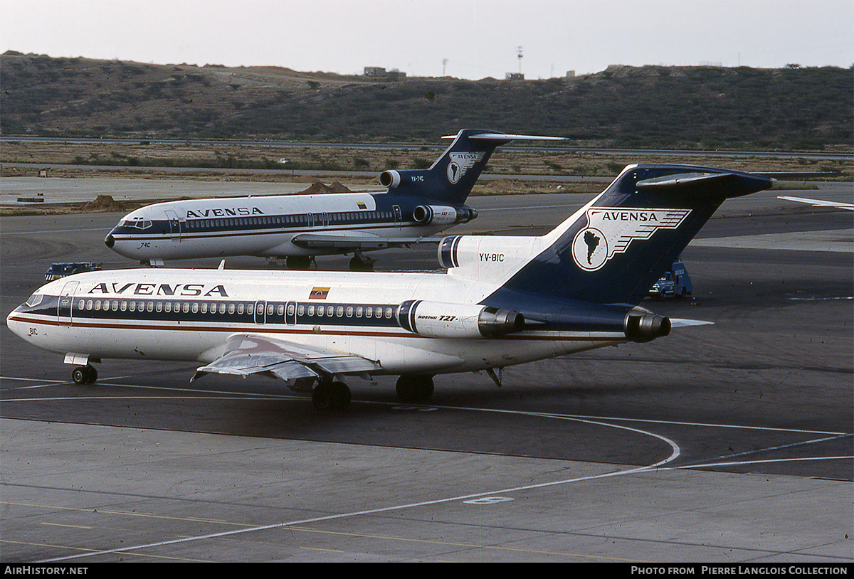 Aircraft Photo of YV-81C | Boeing 727-22 | Avensa - Aerovías Venezolanas | AirHistory.net #766161