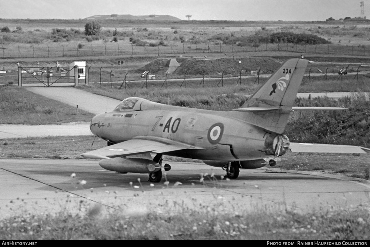 Aircraft Photo of 234 | Dassault MD-454 Mystere IVA | France - Air Force | AirHistory.net #766197