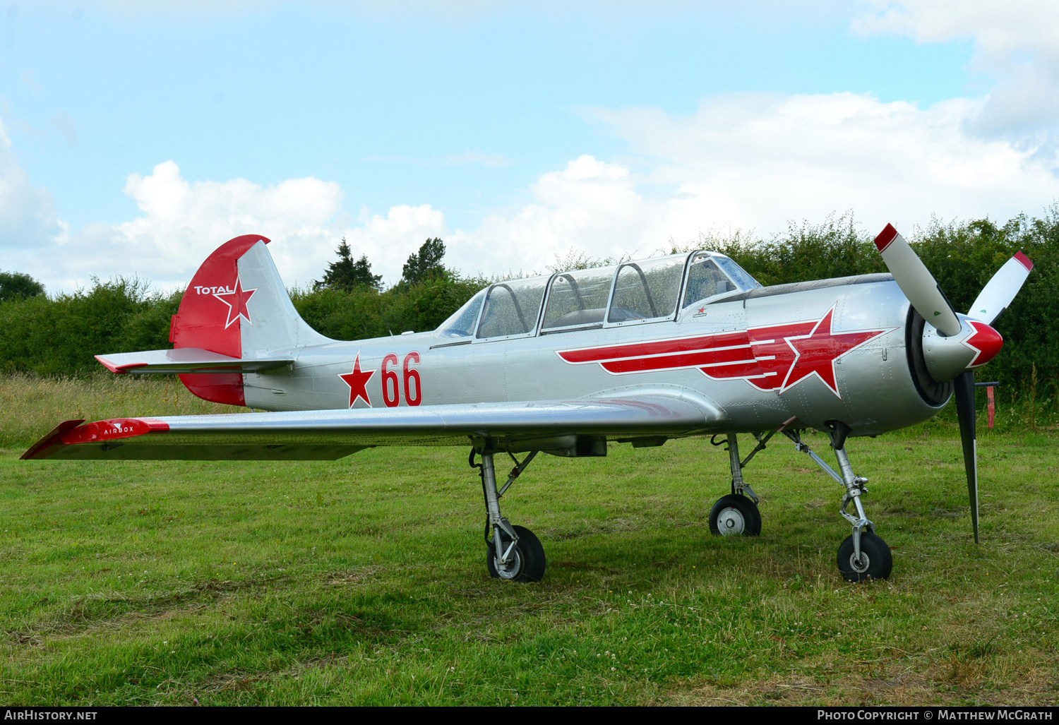 Aircraft Photo of G-YAKN | Yakovlev Yak-52 | Soviet Union - Air Force | AirHistory.net #766259