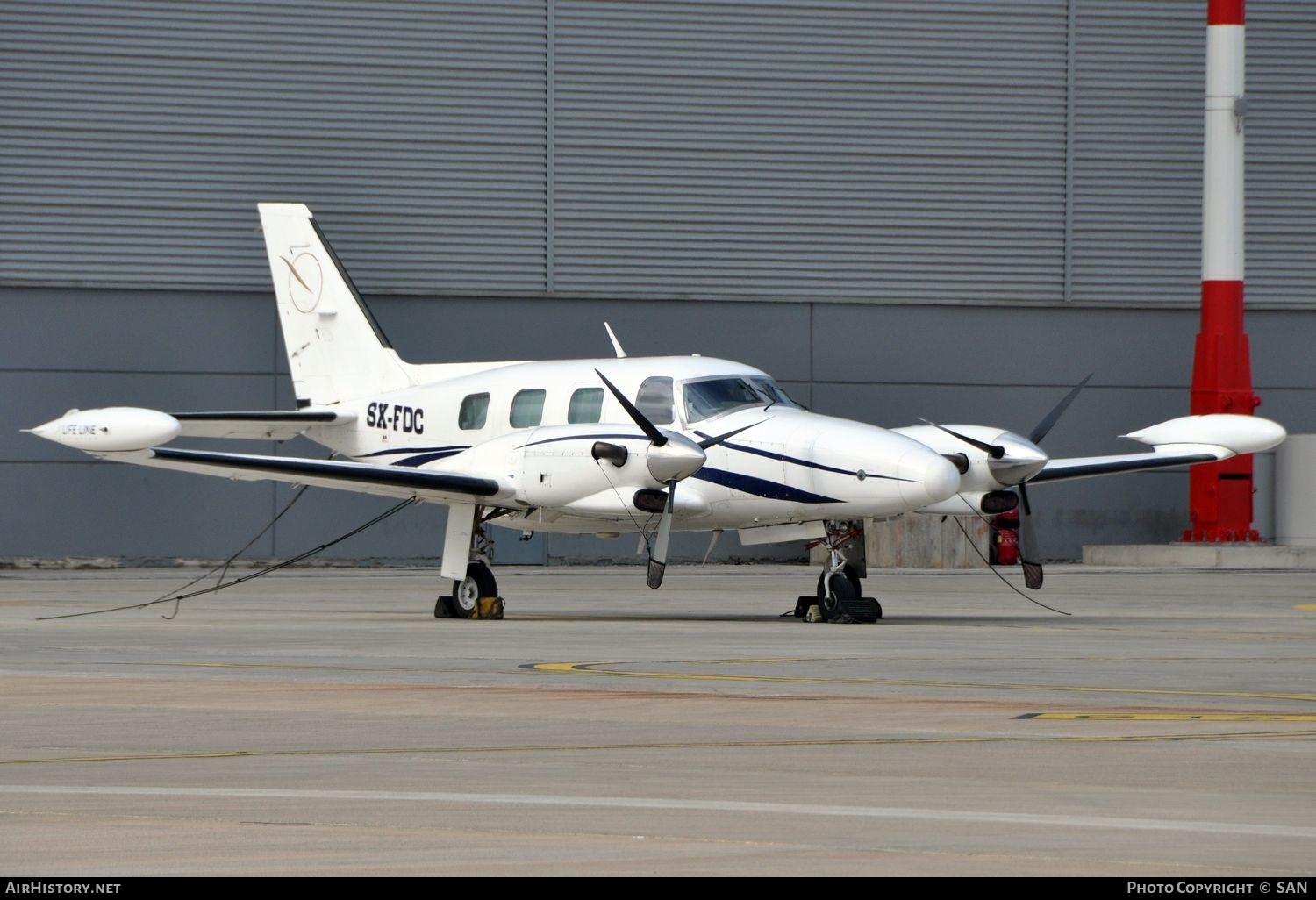 Aircraft Photo of SX-FDC | Piper PA-31T1-500 Cheyenne I | Life Line Aviation | AirHistory.net #766304