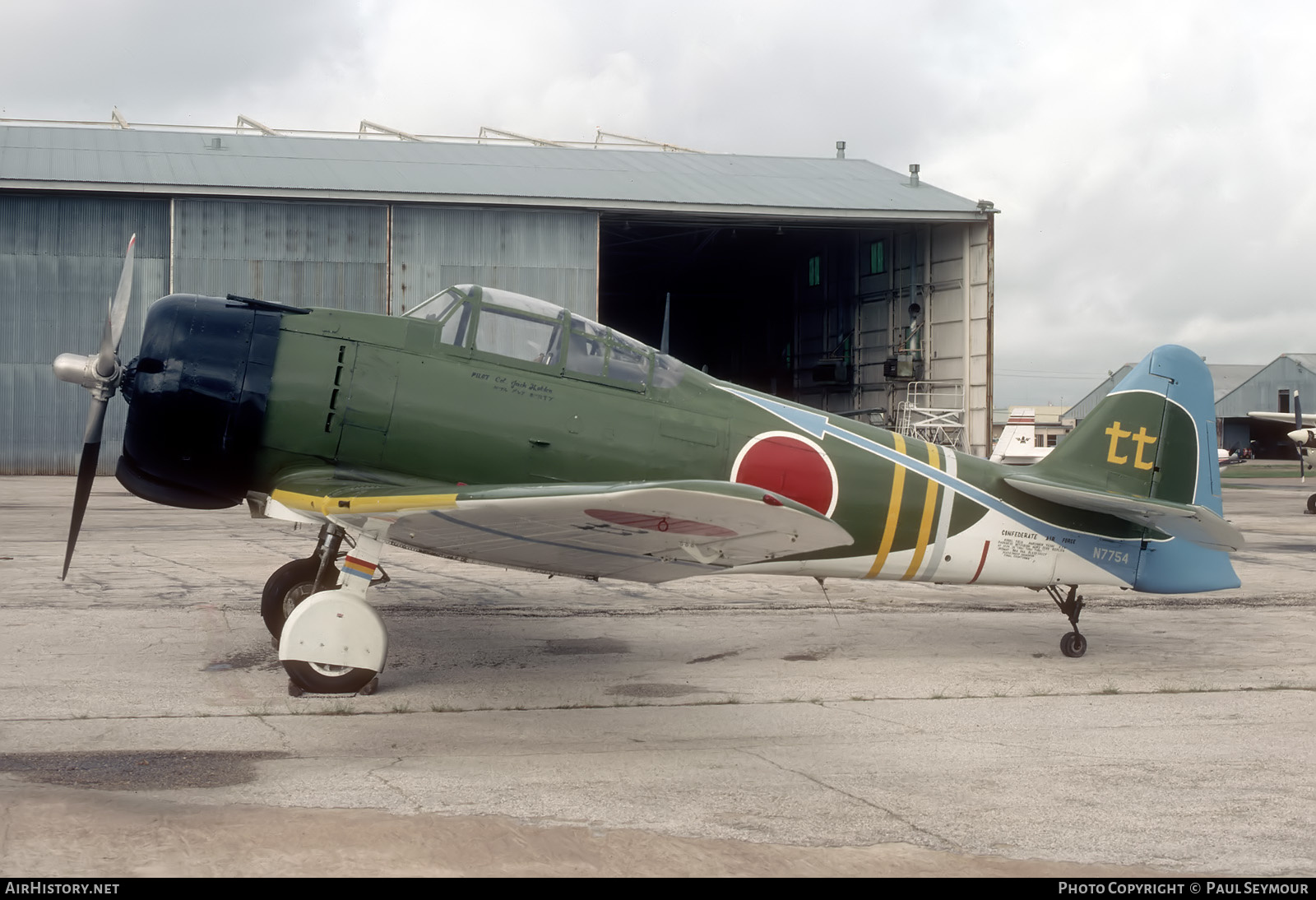 Aircraft Photo of N7754 | North American T-6 / A6M Zero (mod) | Confederate Air Force | Japan - Navy | AirHistory.net #766305