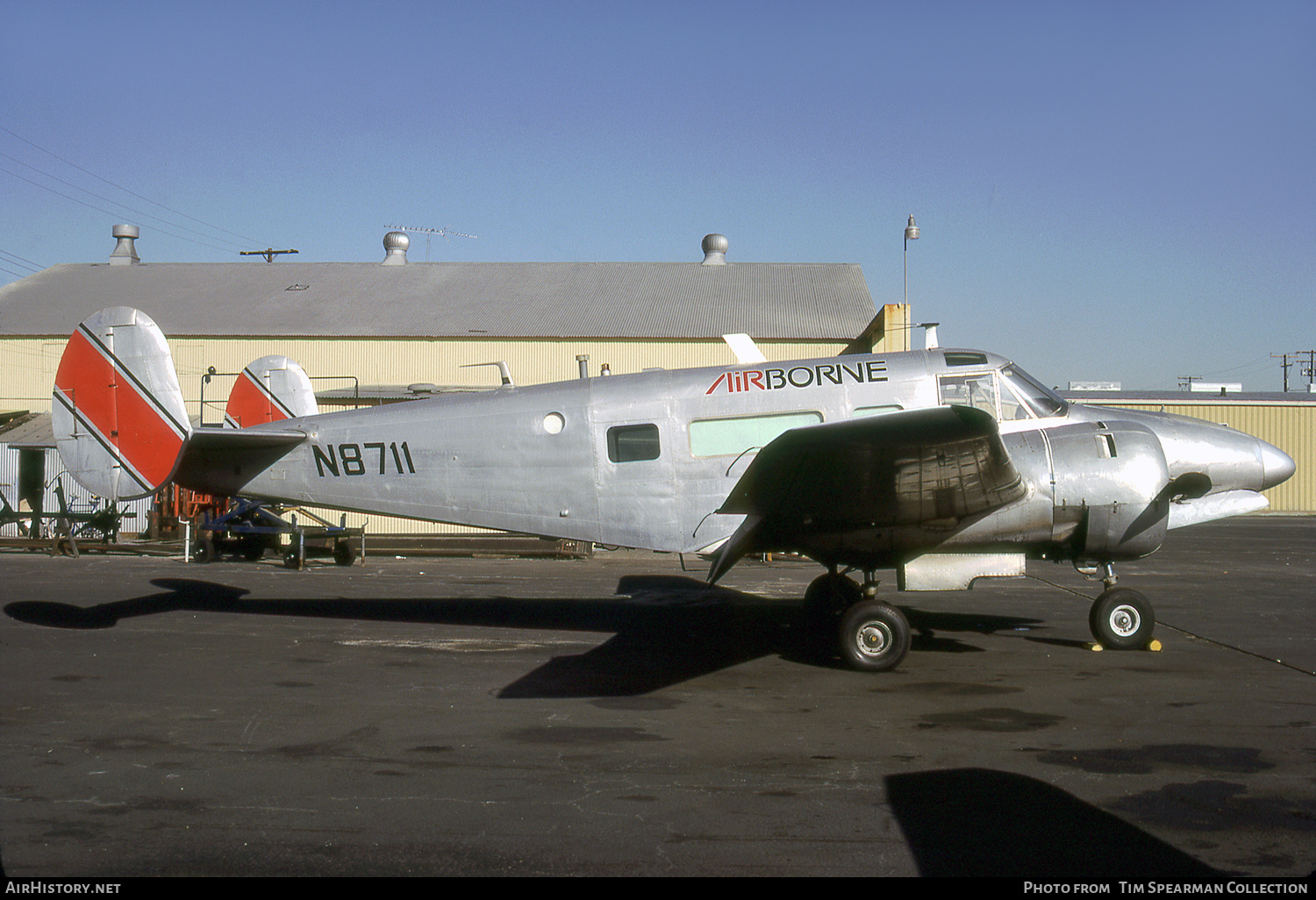 Aircraft Photo of N8711 | Beech E18S-9700/Tri-Gear | Airborne Express | AirHistory.net #766326