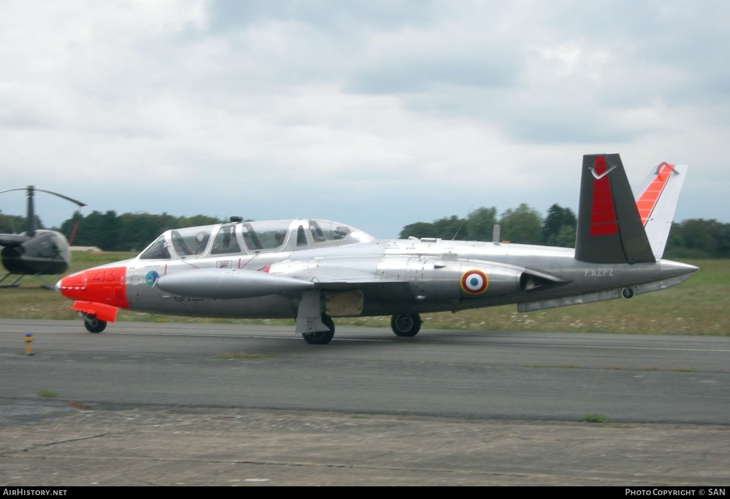 Aircraft Photo of F-AZPZ / 413 | Fouga CM-170R Magister | France - Air Force | AirHistory.net #766327