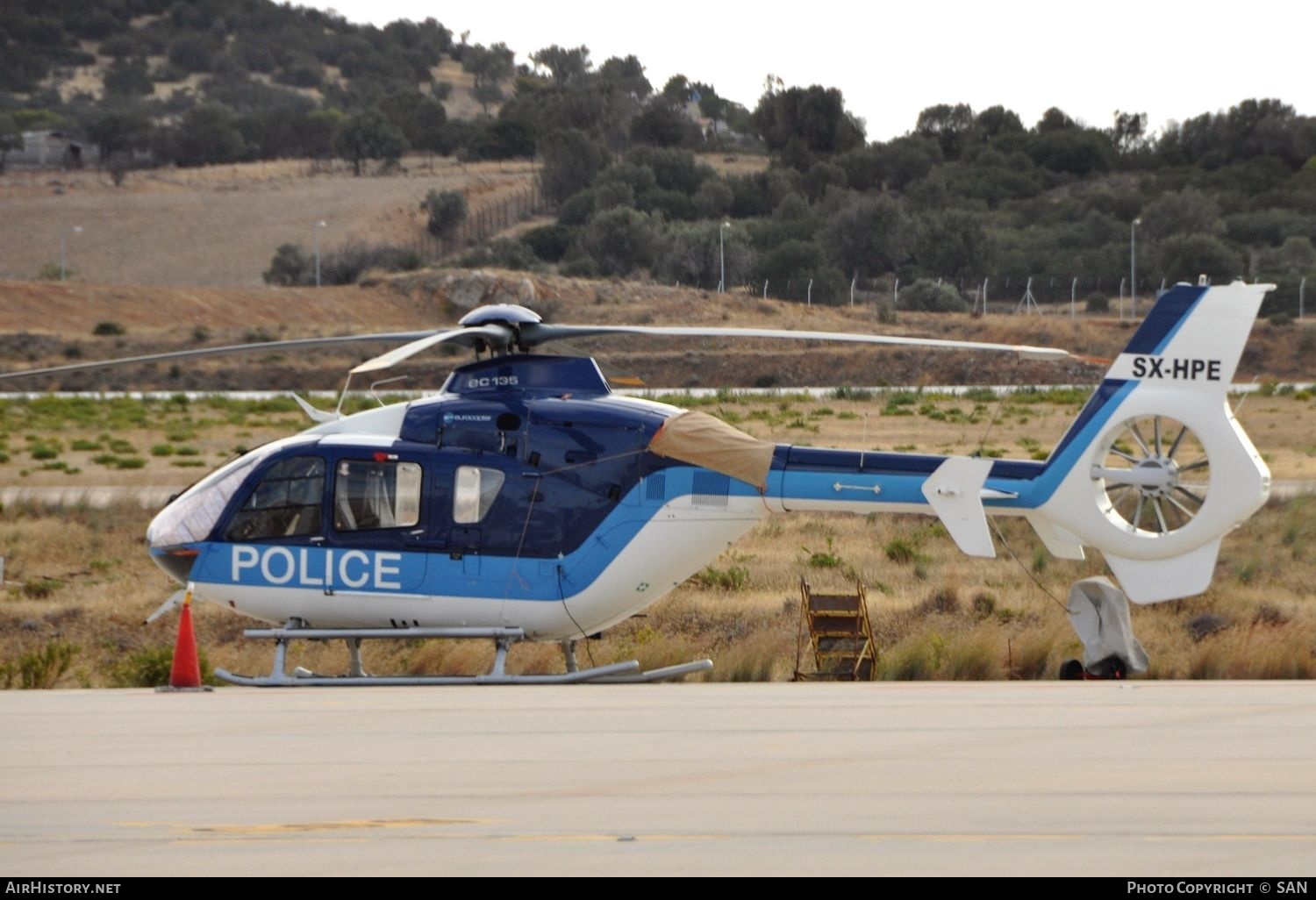 Aircraft Photo of SX-HPE | Eurocopter EC-135T-1 | Police | AirHistory.net #766409