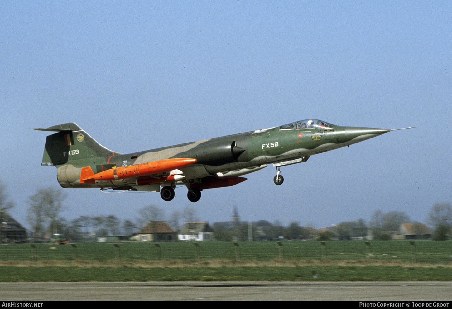 Aircraft Photo of FX59 | Lockheed F-104G Starfighter | Belgium - Air Force | AirHistory.net #766414
