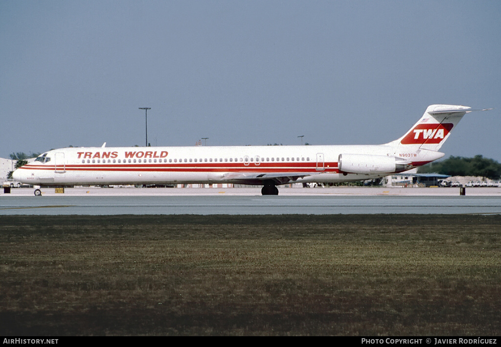 Aircraft Photo of N903TW | McDonnell Douglas MD-82 (DC-9-82) | Trans World Airlines - TWA | AirHistory.net #766451