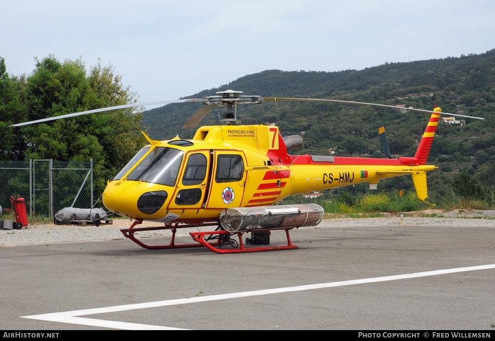 Aircraft Photo of CS-HMJ | Aerospatiale AS-350B-3 Ecureuil | Proteção Civil - Autoridade Nacional | AirHistory.net #766503