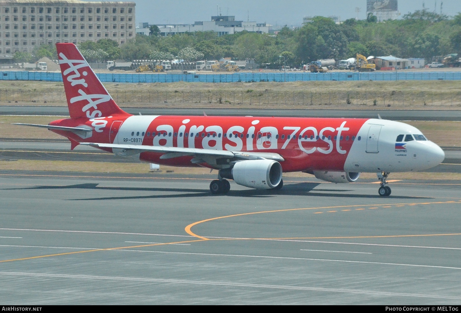 Aircraft Photo of RP-C8971 | Airbus A320-216 | AirAsia Zest | AirHistory.net #766557