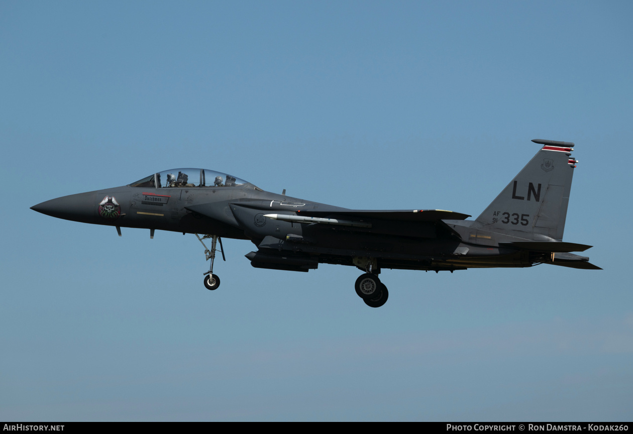 Aircraft Photo of 91-0335 / AF91-335 | McDonnell Douglas F-15E Strike Eagle | USA - Air Force | AirHistory.net #766677