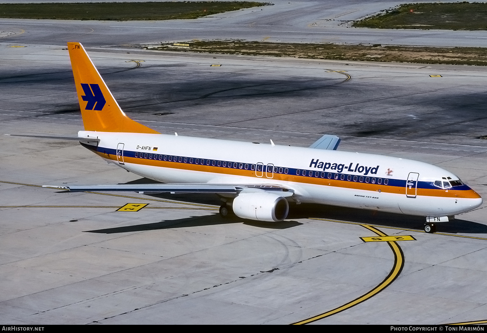 Aircraft Photo of D-AHFN | Boeing 737-8K5 | Hapag-Lloyd | AirHistory.net #766715