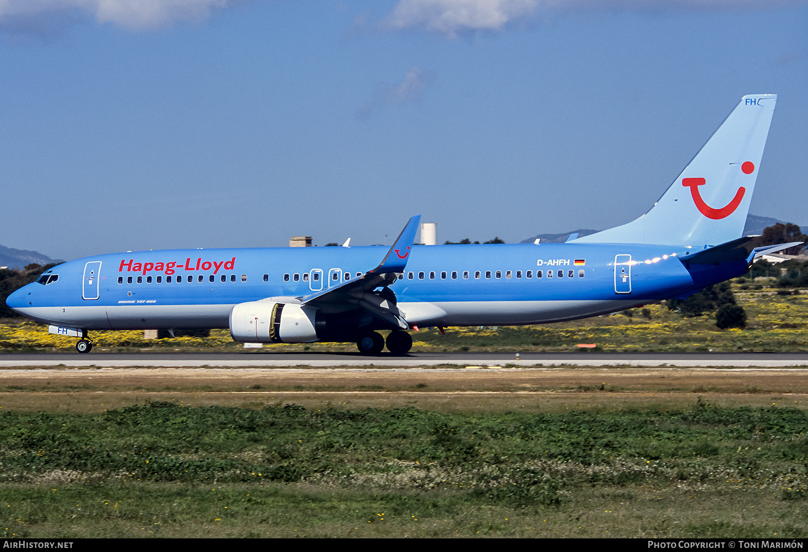 Aircraft Photo of D-AHFH | Boeing 737-8K5 | Hapag-Lloyd | AirHistory.net #766723