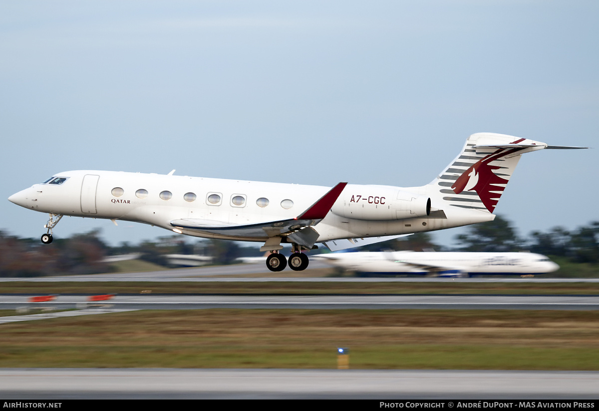 Aircraft Photo of A7-CGC | Gulfstream Aerospace G650ER (G-VI) | Qatar Executive | AirHistory.net #766760