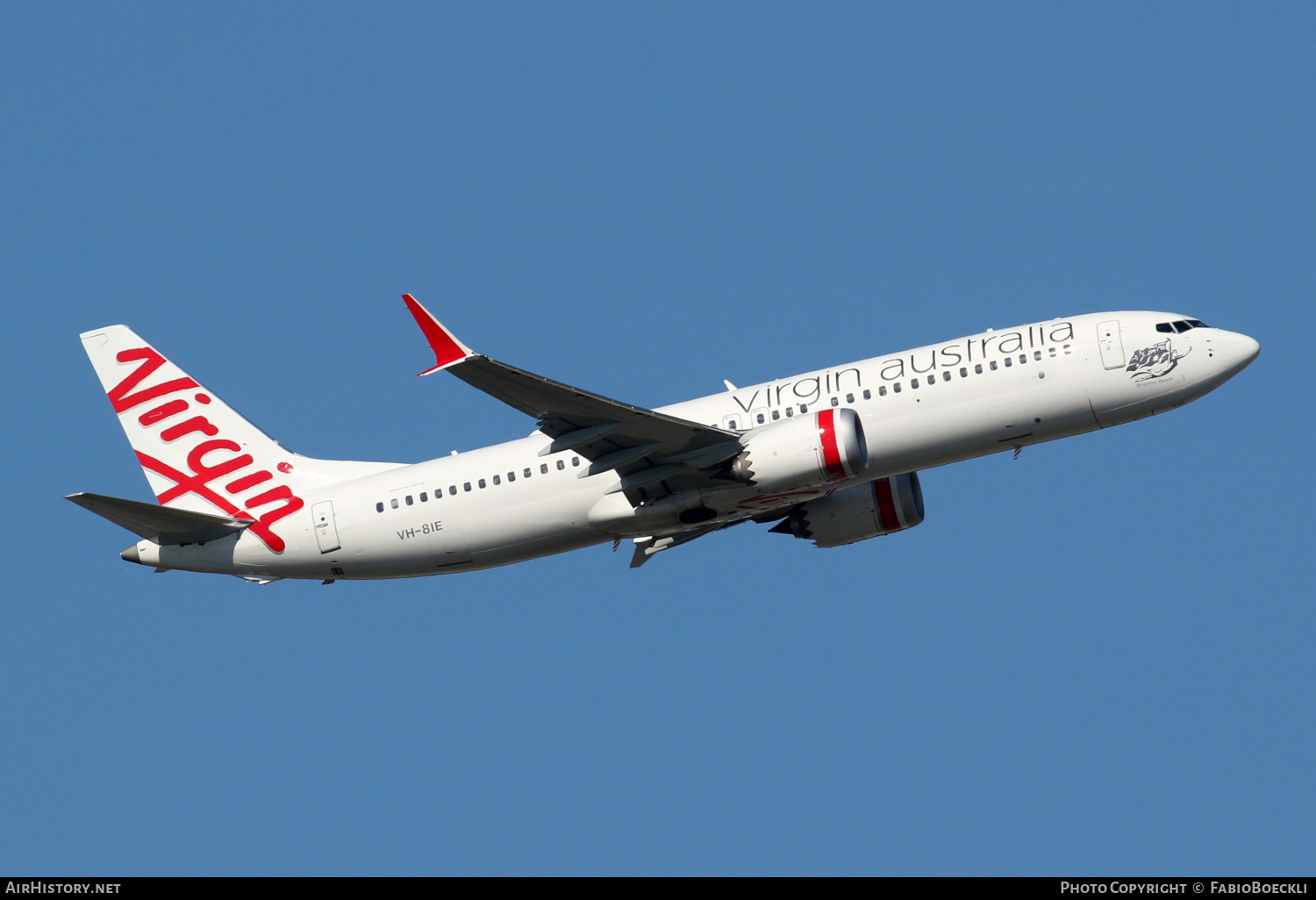 Aircraft Photo of VH-8IE | Boeing 737-8 Max 8 | Virgin Australia Airlines | AirHistory.net #766792