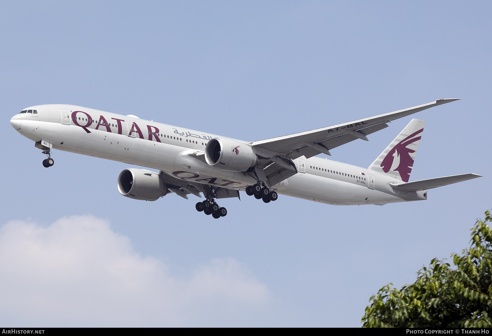 Aircraft Photo of A7-BAL | Boeing 777-3DZ/ER | Qatar Airways | AirHistory.net #766807