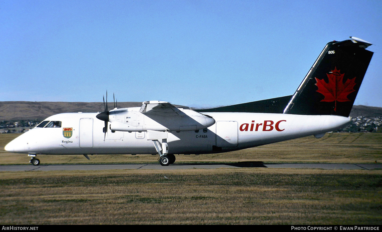 Aircraft Photo of C-FABA | De Havilland Canada DHC-8-102 Dash 8 | Air BC | AirHistory.net #767010