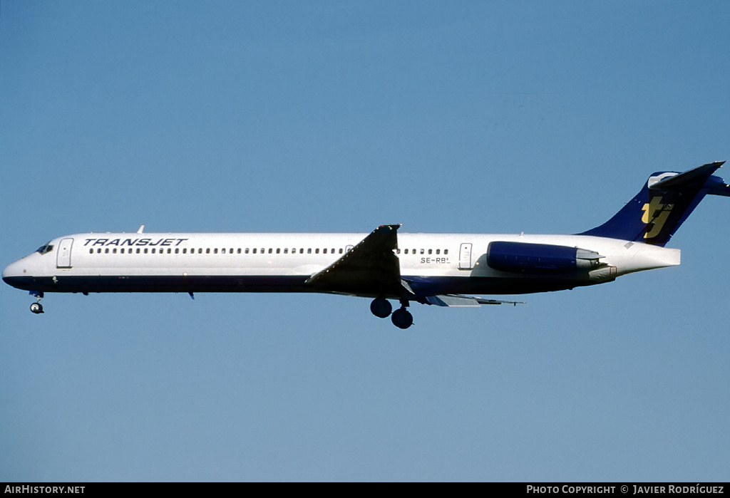 Aircraft Photo of SE-RBL | McDonnell Douglas MD-83 (DC-9-83) | Transjet Airways | AirHistory.net #767012