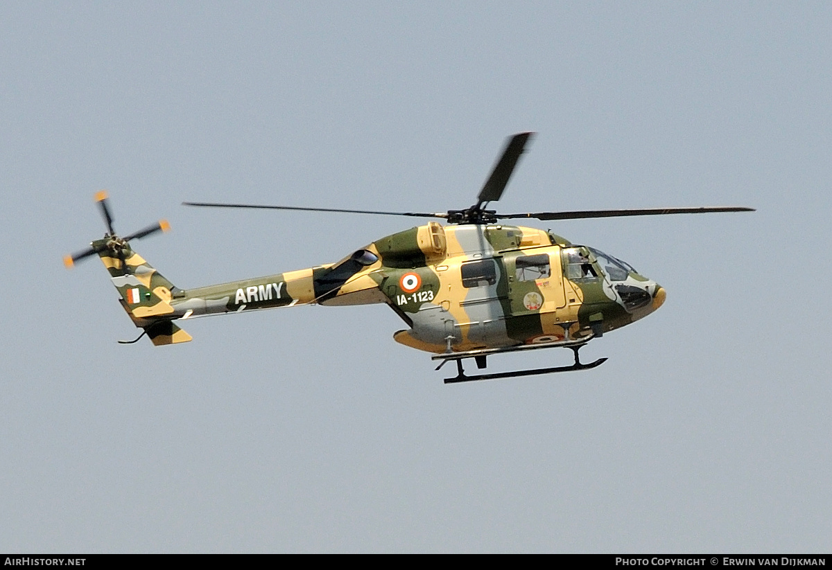Aircraft Photo of IA1123 | Hindustan ALH Dhruv Mk.I | India - Army | AirHistory.net #767067