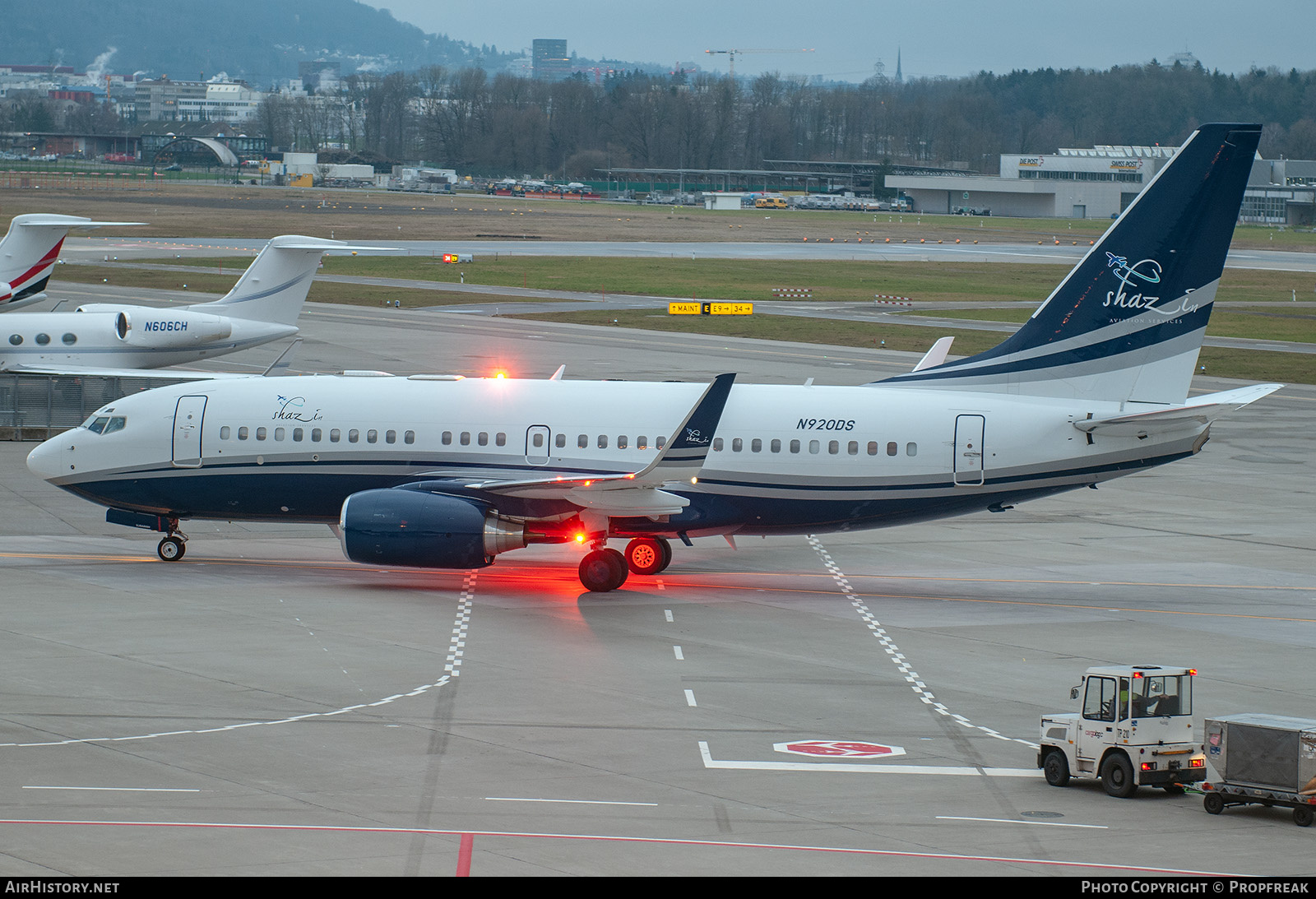 Aircraft Photo of N920DS | Boeing 737-75V BBJ | Shazin Aviation Services | AirHistory.net #767101