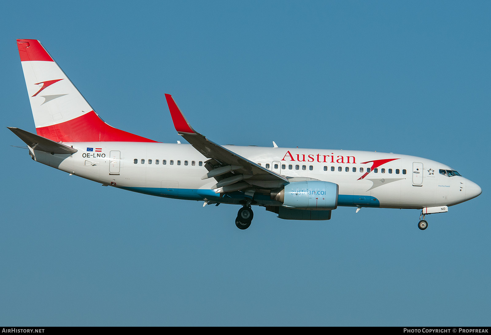Aircraft Photo of OE-LNO | Boeing 737-7Z9 | Austrian Airlines | AirHistory.net #767114