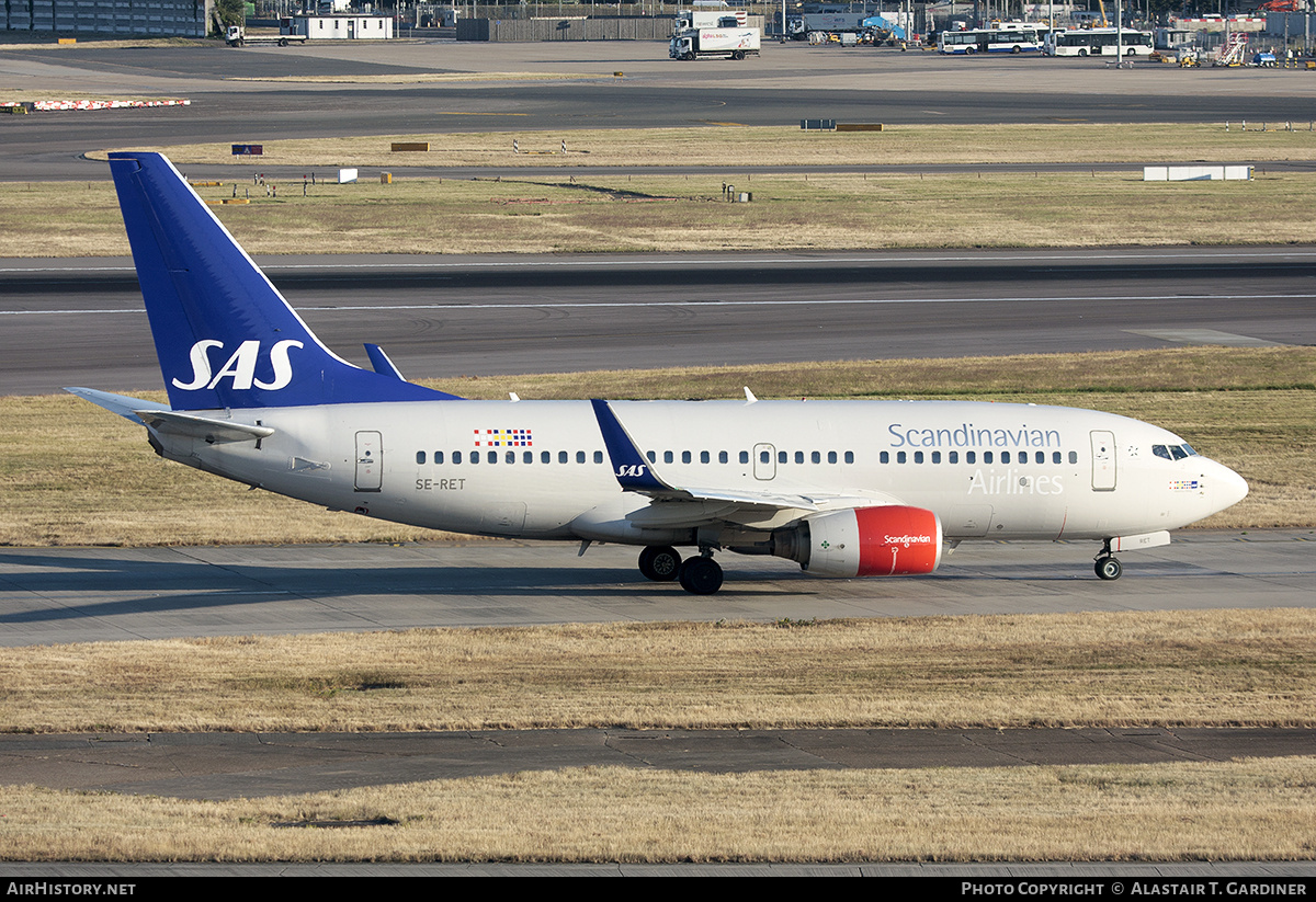 Aircraft Photo of SE-RET | Boeing 737-76N | Scandinavian Airlines - SAS | AirHistory.net #767135