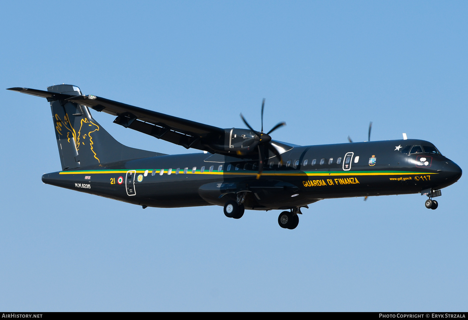 Aircraft Photo of MM62315 / 21 | ATR ATR-72-600MPA | Italy - Guardia di Finanza | AirHistory.net #767144