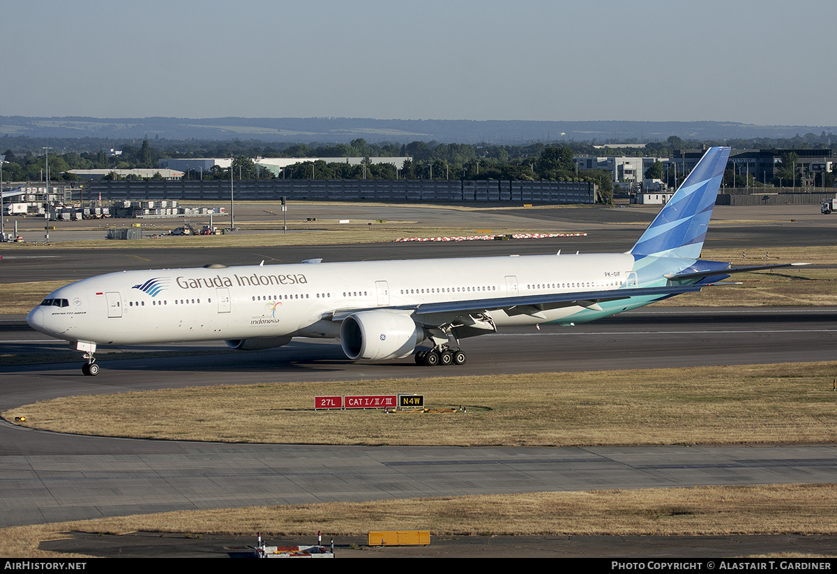 Aircraft Photo of PK-GIF | Boeing 777-3U3/ER | Garuda Indonesia | AirHistory.net #767150