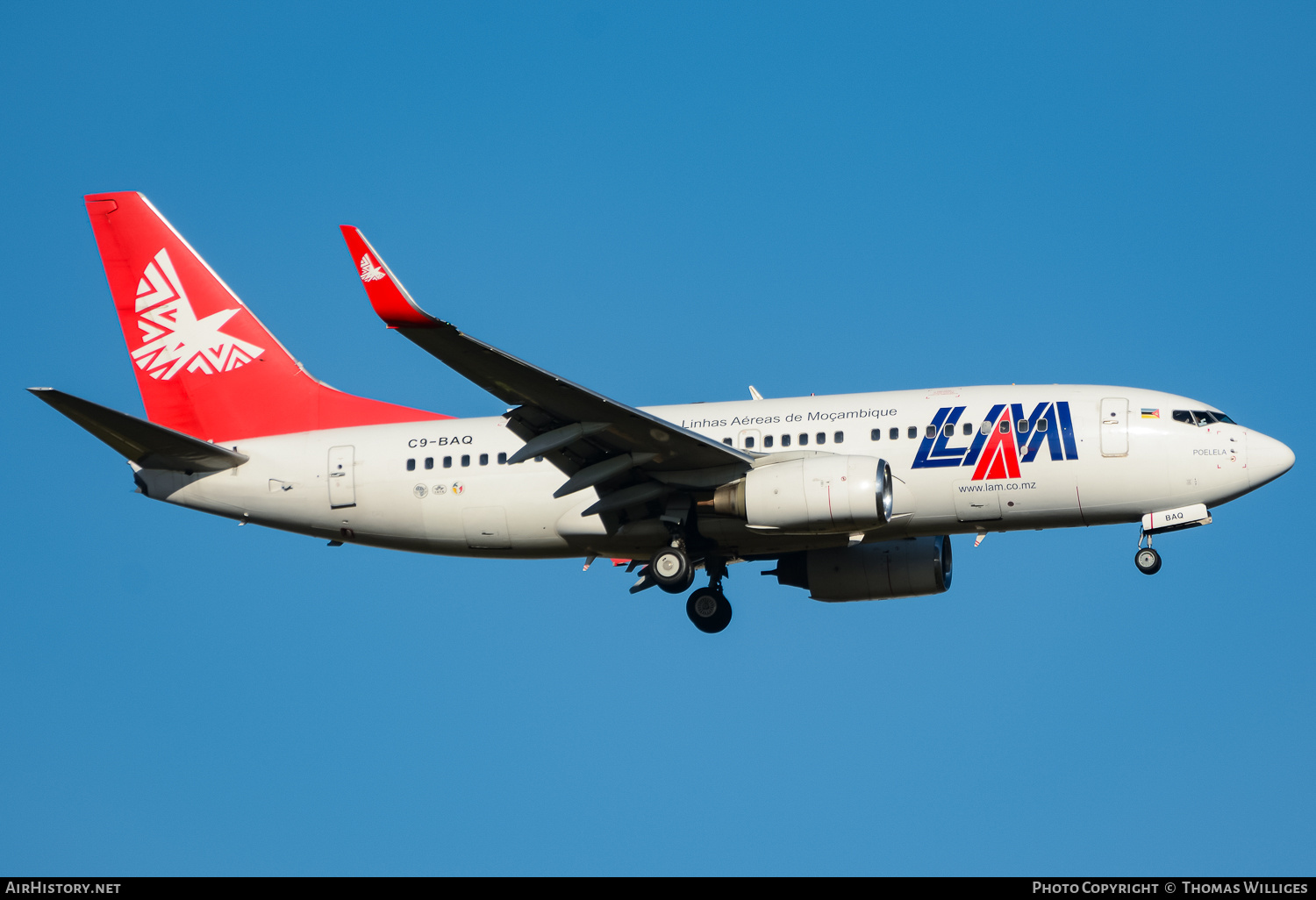 Aircraft Photo of C9-BAQ | Boeing 737-752 | LAM - Linhas Aéreas de Moçambique | AirHistory.net #767233